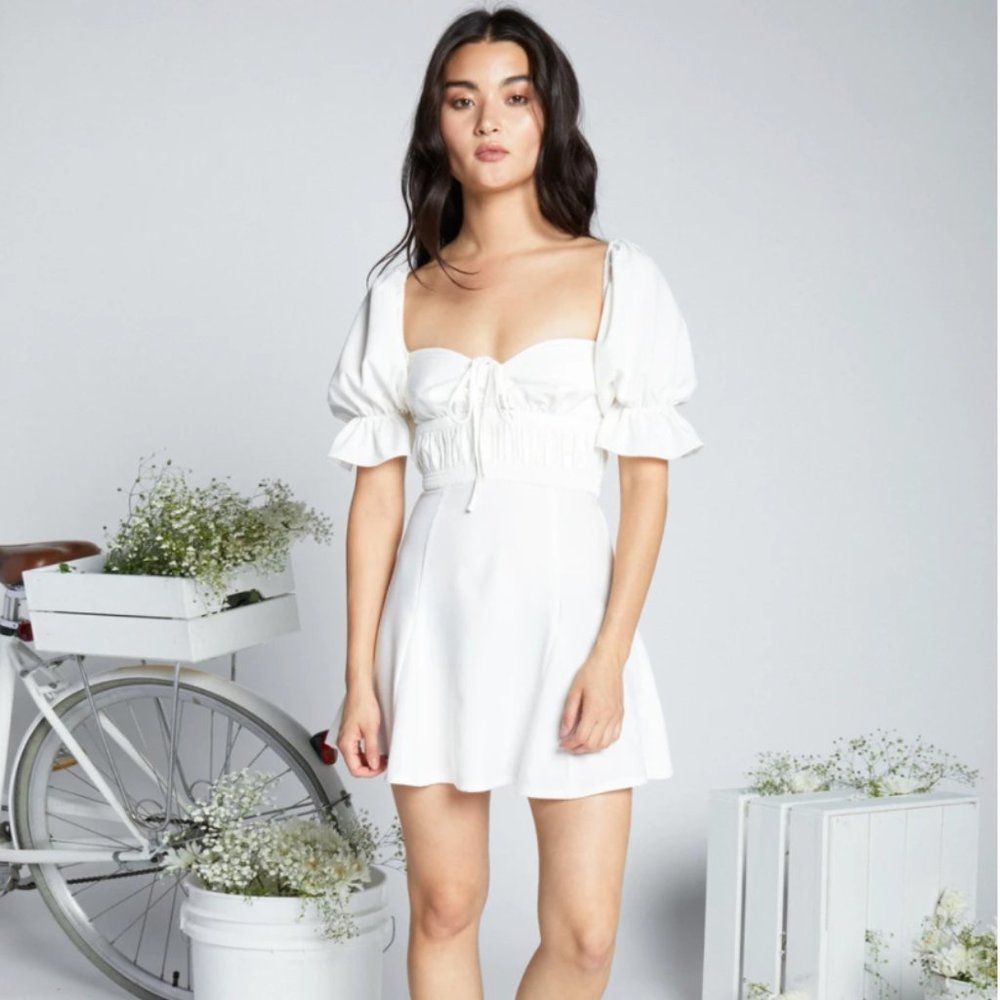 EGGIE White Magnolia Dress (L) New with Tags